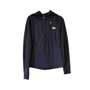 The North Face Women's Flash Dry Hoodie Jacket Black Long Sleeve Zip Size Small